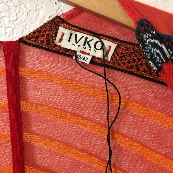 IVKO Sundance Splendid Inspirations Duster Kimono Cardigan Western - Size 40/42 - Picture 2 of 8